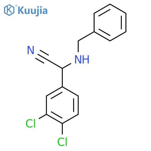 2-(Benzylamino)-2-(3,4-dichlorophenyl)acetonitrile structure