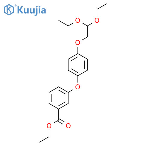 BENZOIC ACID, 3-[4-(2,2-DIETHOXYETHOXY)PHENOXY]-, ETHYL ESTER structure