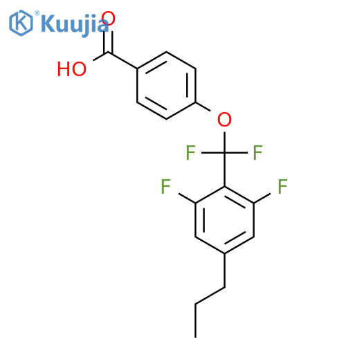 BENZOIC ACID, 4-[(2,6-DIFLUORO-4-PROPYLPHENYL)DIFLUOROMETHOXY]- structure