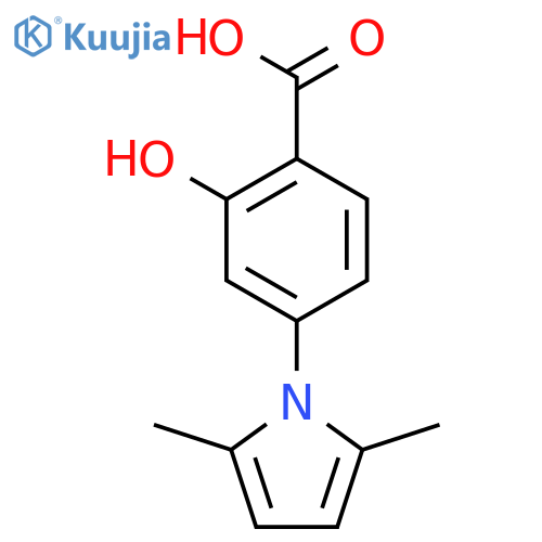4-(2,5-dimethyl-1H-pyrrol-1-yl)-2-hydroxy-Benzoic acid structure