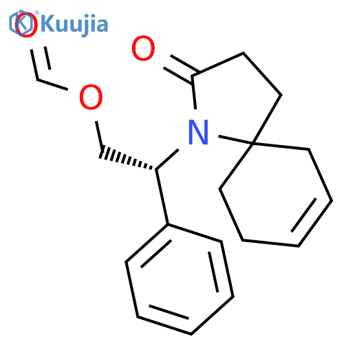 1-AZASPIRO[4.5]DEC-7-EN-2-ONE, 1-[(1R)-2-(FORMYLOXY)-1-PHENYLETHYL]- structure