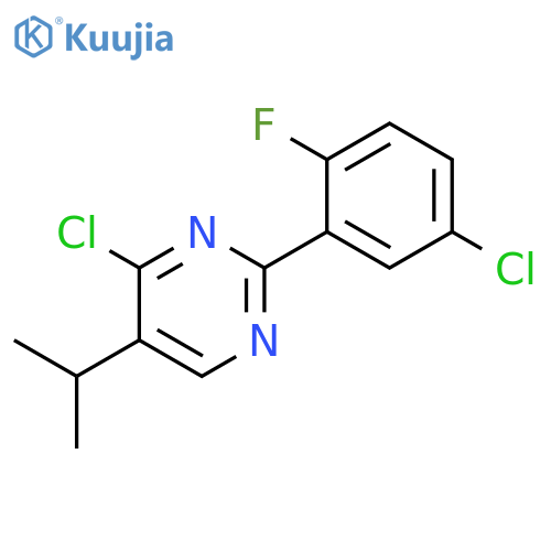 Pyrimidine, 4-chloro-2-(5-chloro-2-fluorophenyl)-5-(1-methylethyl)- structure