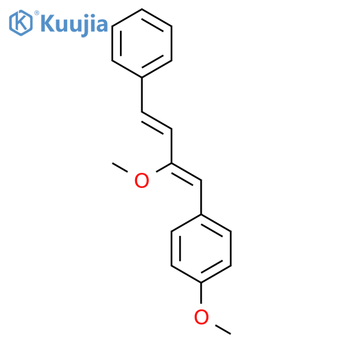 Benzene, 1-methoxy-4-(2-methoxy-4-phenyl-1,3-butadienyl)- structure