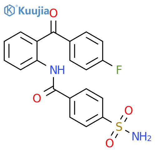 Benzamide, 4-(aminosulfonyl)-N-[2-(4-fluorobenzoyl)phenyl]- structure