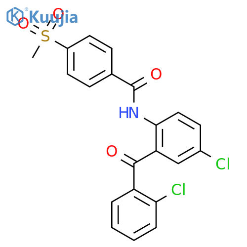 N-4-chloro-2-(2-chlorobenzoyl)phenyl-4-methanesulfonylbenzamide structure