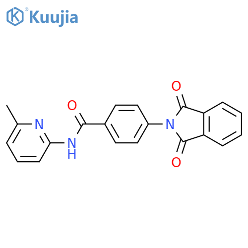 4-(1,3-dioxo-2,3-dihydro-1H-isoindol-2-yl)-N-(6-methylpyridin-2-yl)benzamide structure