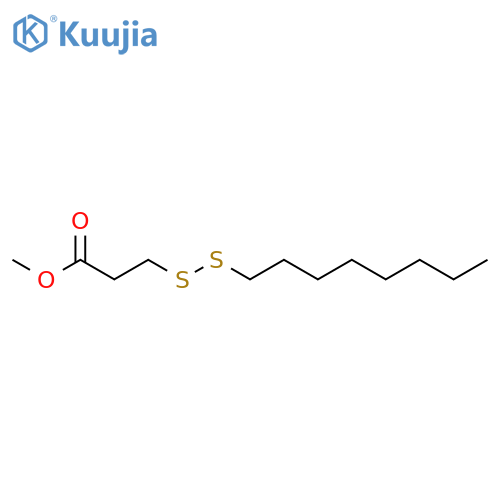 PROPANOIC ACID, 3-(OCTYLDITHIO)-, METHYL ESTER structure