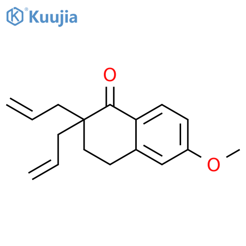 2,2-diallyl-6-methoxy-3,4-dihydronaphthalen-1(2H)-one structure