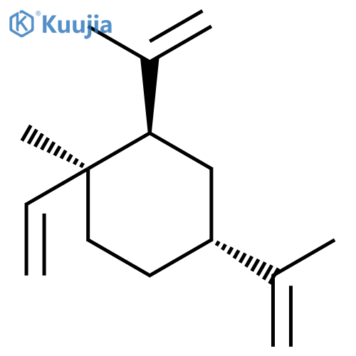(1S,2R,4R)-1-ethenyl-1-methyl-2,4-bis(prop-1-en-2-yl)cyclohexane structure