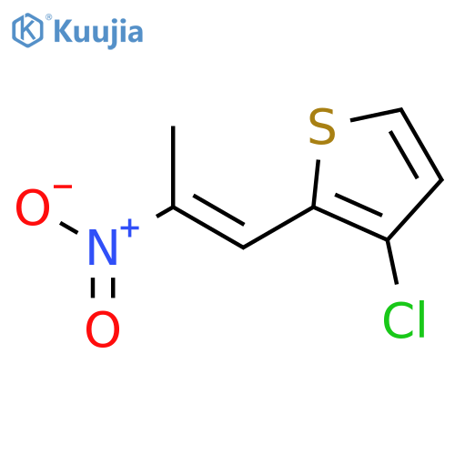 Thiophene, 3-chloro-2-(2-nitro-1-propenyl)- structure
