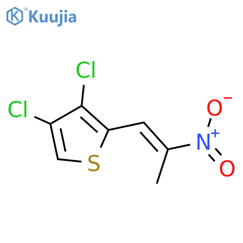 THIOPHENE, 3,4-DICHLORO-2-(2-NITRO-1-PROPENYL)- structure