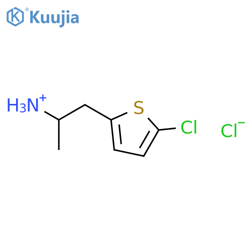 1-(5-chlorothiophen-2-yl)propan-2-aminium chloride structure