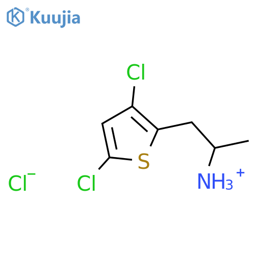 1-(3,5-dichlorothiophen-2-yl)propan-2-aminium chloride structure