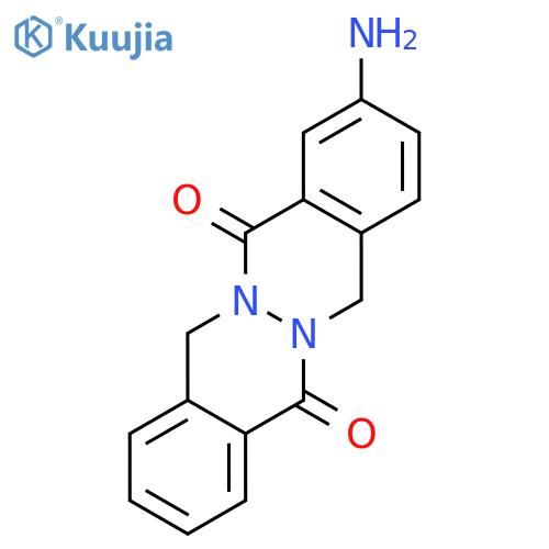 Phthalazino[2,3-b]phthalazine-5,12(7H,14H)-dione, 3-amino- structure