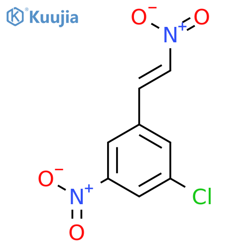 Benzene, 1-chloro-3-nitro-5-(2-nitroethenyl)- structure