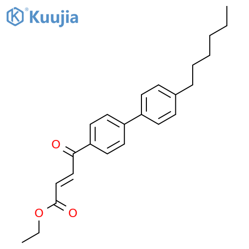 2-Butenoic acid, 4-(4'-hexyl[1,1'-biphenyl]-4-yl)-4-oxo-, ethyl ester, (E)- structure
