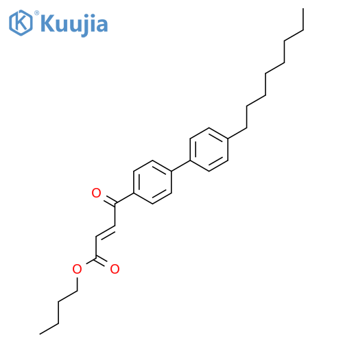 2-Butenoic acid, 4-(4'-octyl[1,1'-biphenyl]-4-yl)-4-oxo-, butyl ester, (E)- structure