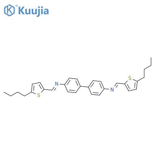 [1,1'-Biphenyl]-4,4'-diamine, N,N'-bis[(5-butyl-2-thienyl)methylene]- structure