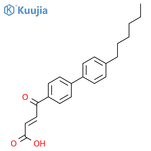 2-BUTENOIC ACID, 4-(4'-HEXYL[1,1'-BIPHENYL]-4-YL)-4-OXO-, (E)- structure