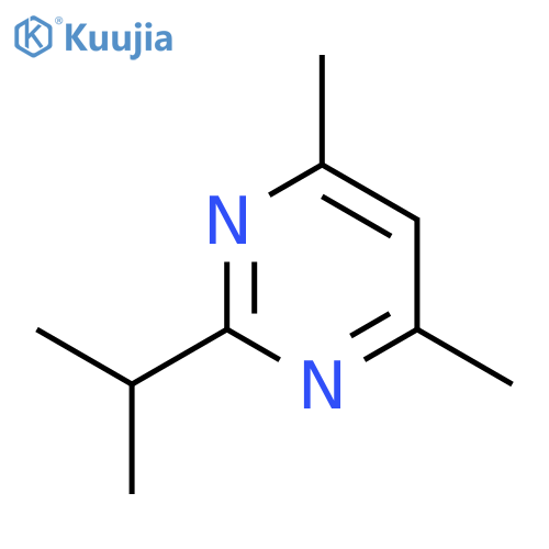 Pyrimidine, 4,6-dimethyl-2-(1-methylethyl)- (9ci) structure