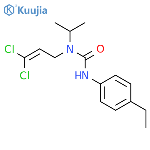 UREA, N-(3,3-DICHLORO-2-PROPENYL)-N'-(4-ETHYLPHENYL)-N-(1-METHYLETHYL)- structure