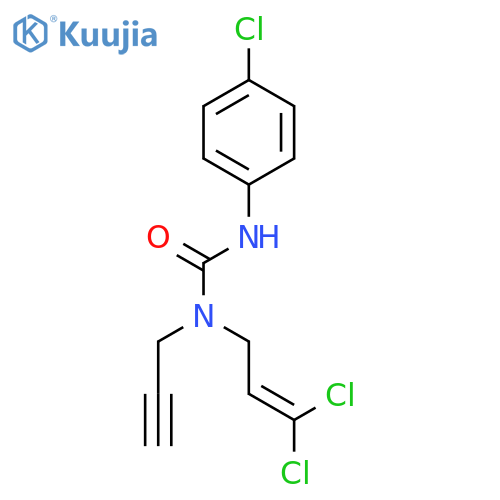 UREA, N'-(4-CHLOROPHENYL)-N-(3,3-DICHLORO-2-PROPENYL)-N-2-PROPYNYL- structure