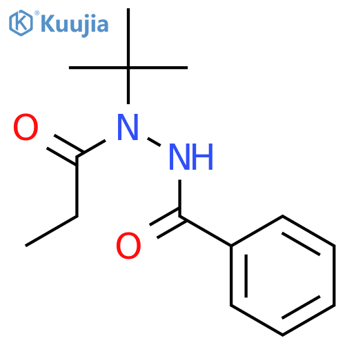 Benzoic acid, 2-(1,1-dimethylethyl)-2-(1-oxopropyl)hydrazide structure