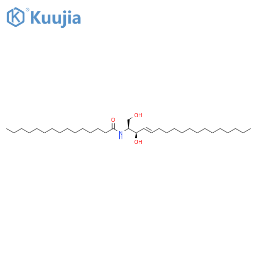 N-[(1S,2R,3E)-2-hydroxy-1-(hydroxymethyl)-3-heptadecen-1-yl]-pentadecanamide structure
