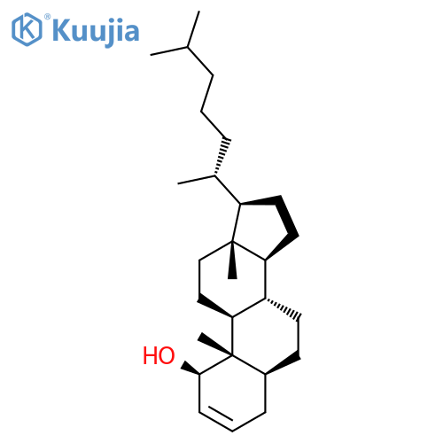 Cholest-2-en-1-ol, (1b,5a)- structure