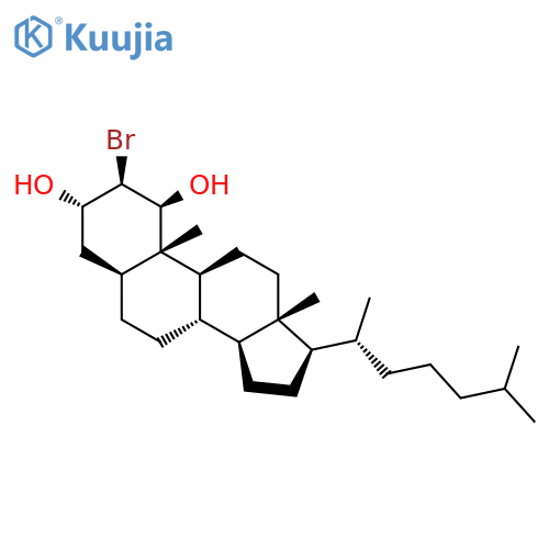Cholestane-1,3-diol, 2-bromo-, (1b,2b,3a,5a)- structure