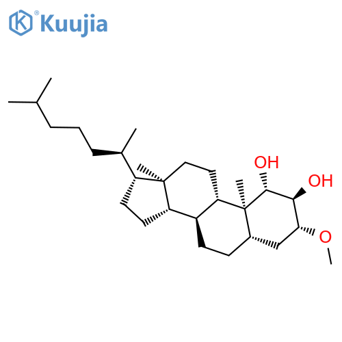 Cholestane-1,2-diol, 3-methoxy-, (1b,2a,3b,5a)- structure