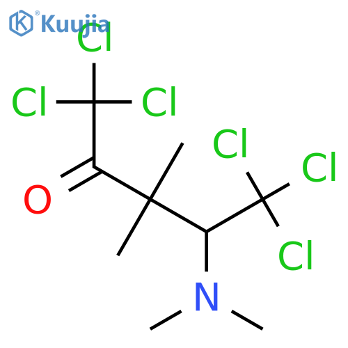 2-PENTANONE, 1,1,1,5,5,5-HEXACHLORO-4-(DIMETHYLAMINO)-3,3-DIMETHYL- structure