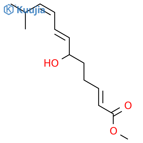 2,7,9-Dodecatrienoic acid, 6-hydroxy-11-methyl-, methyl ester, (E,E,Z)- structure