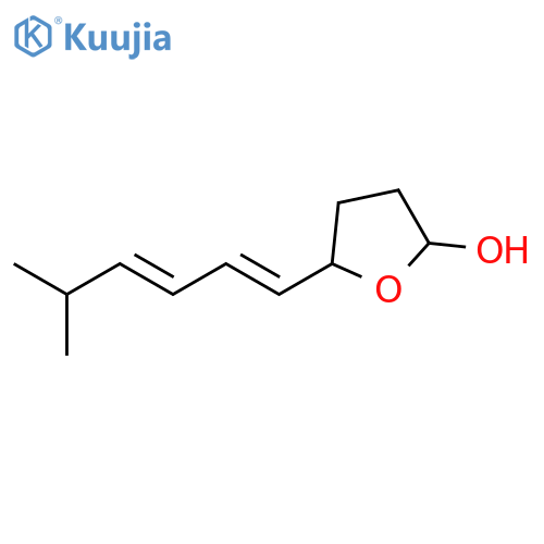 2-Furanol, tetrahydro-5-(5-methyl-1,3-hexadienyl)- structure