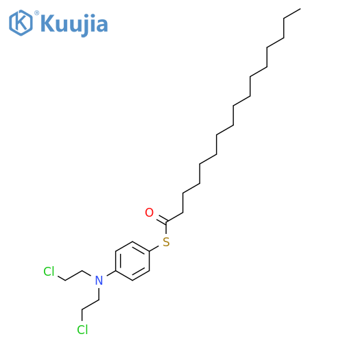 HEXADECANETHIOIC ACID, S-[4-[BIS(2-CHLOROETHYL)AMINO]PHENYL] ESTER structure