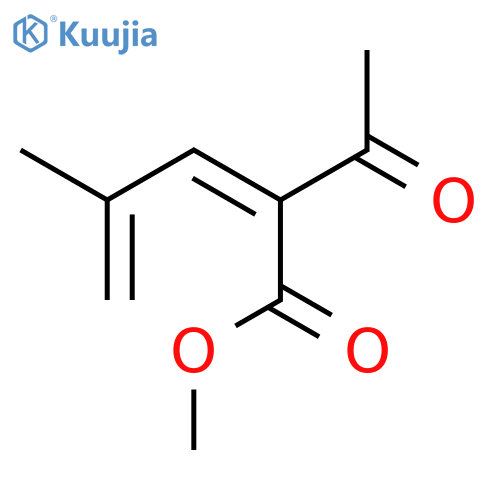 2,4-PENTADIENOIC ACID, 2-ACETYL-4-METHYL-, METHYL ESTER structure