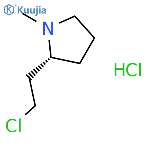Pyrrolidine, 2-(2-chloroethyl)-1-methyl-, hydrochloride, (R)- structure