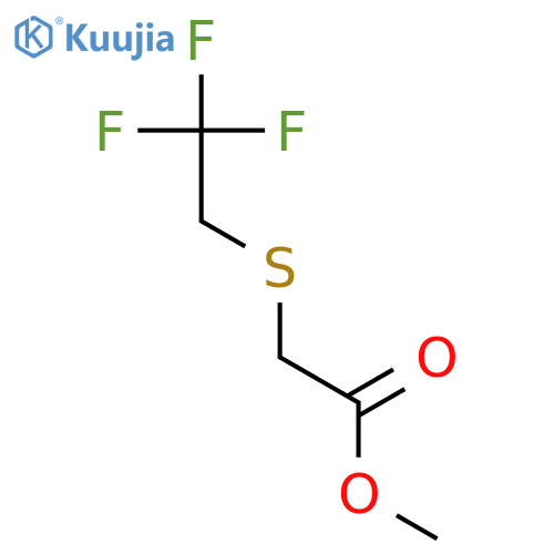 Acetic acid, [(2,2,2-trifluoroethyl)thio]-, methyl ester structure
