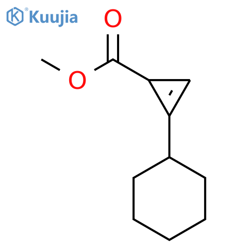 2-Cyclopropene-1-carboxylic acid, 2-cyclohexyl-, methyl ester structure