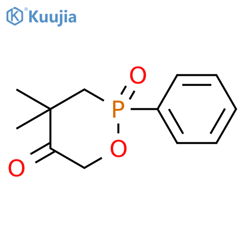 1,2-OXAPHOSPHORINAN-5-ONE, 4,4-DIMETHYL-2-PHENYL-, 2-OXIDE structure