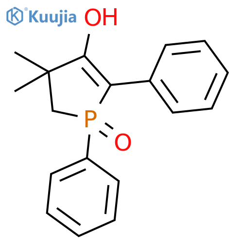 1H-Phosphol-3-ol, 4,5-dihydro-4,4-dimethyl-1,2-diphenyl-, 1-oxide structure