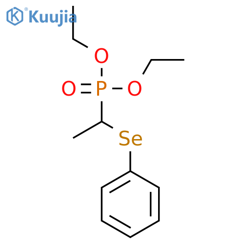 Phosphonic acid, [1-(phenylseleno)ethyl]-, diethyl ester structure