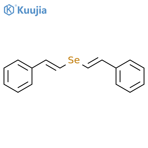 BENZENE, 1,1'-(SELENODI-2,1-ETHENEDIYL)BIS- structure