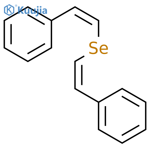 Benzene, 1,1'-[(1Z,1'Z)-selenodi-2,1-ethenediyl]bis- structure