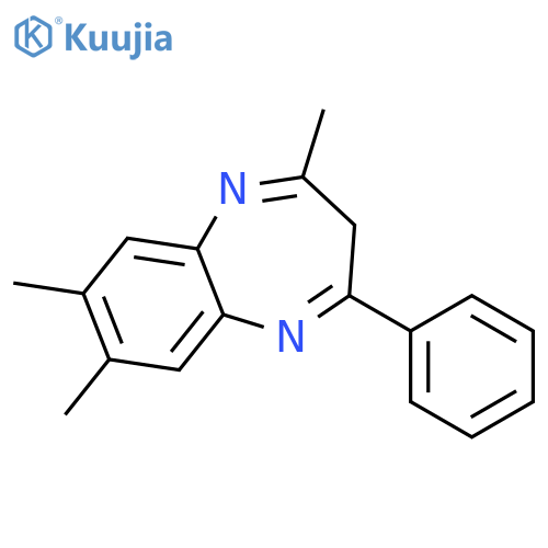 3H-1,5-Benzodiazepine, 2,7,8-trimethyl-4-phenyl- structure