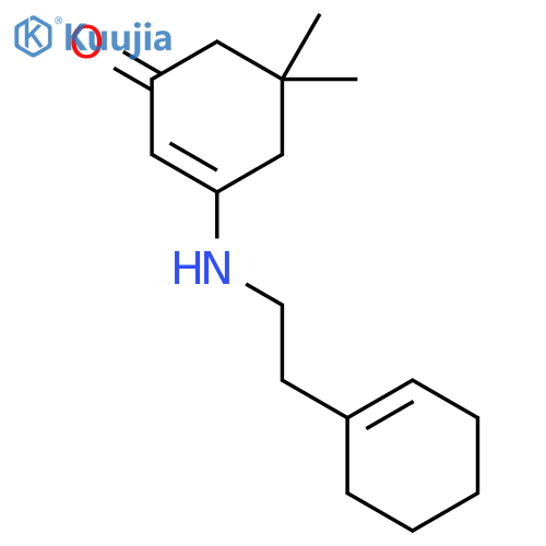 3-{[2-(Cyclohex-1-en-1-yl)ethyl]amino}-5,5-dimethylcyclohex-2-en-1-one structure