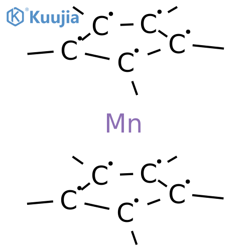 Bis(pentamethylcyclopentadienyl)manganese structure
