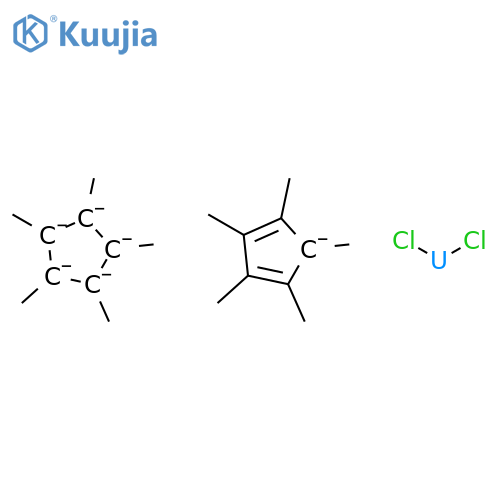dichlorouranium, 1,2,3,4,5-pentamethylcyclopentane structure