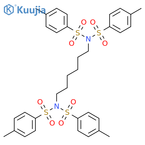 N,N'-hexane-1,6-diylbis{4-methyl-N-[(4-methylphenyl)sulfonyl]benzenesulfonamide} structure