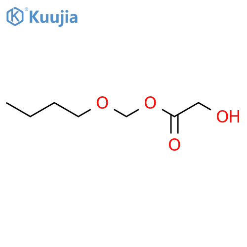 ACETIC ACID, HYDROXY-, BUTOXYMETHYL ESTER structure